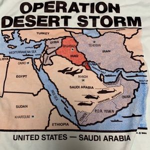 Desert storm t shirt vintage single stitch